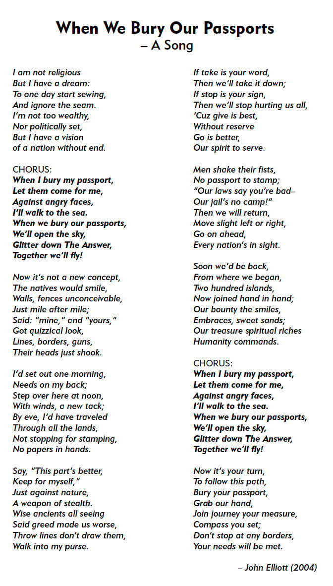 "When We Bury our Passports" (from my book Gaza Bound)